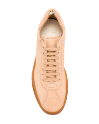 beige Leder niedrige Sneakers von Officine Creative