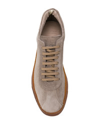 beige Leder niedrige Sneakers von Officine Creative