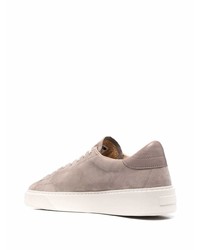 beige Leder niedrige Sneakers von D.A.T.E