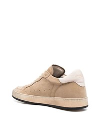 beige Leder niedrige Sneakers von Officine Creative