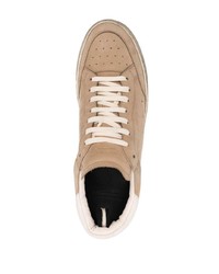 beige Leder niedrige Sneakers von Officine Creative