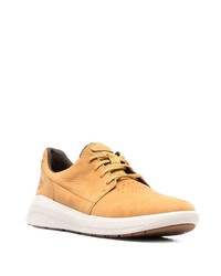 beige Leder niedrige Sneakers von Timberland