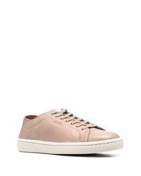 beige Leder niedrige Sneakers von BOSS