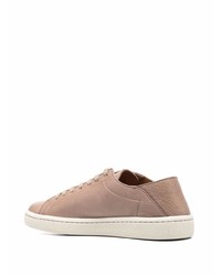 beige Leder niedrige Sneakers von BOSS