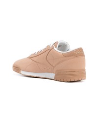 beige Leder niedrige Sneakers von Reebok