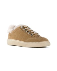 beige Leder niedrige Sneakers von Hogan