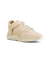 beige Leder niedrige Sneakers von Filling Pieces