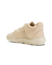 beige Leder niedrige Sneakers von Filling Pieces