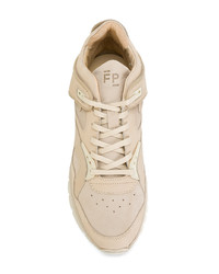 beige Leder niedrige Sneakers von Filling Pieces