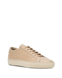 beige Leder niedrige Sneakers von Common Projects