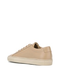 beige Leder niedrige Sneakers von Common Projects