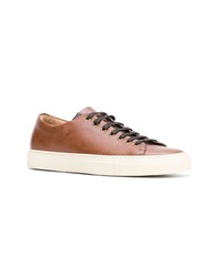 beige Leder niedrige Sneakers von Buttero