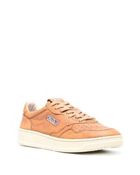 beige Leder niedrige Sneakers von AUTRY