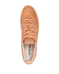 beige Leder niedrige Sneakers von AUTRY