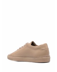 beige Leder niedrige Sneakers von Common Projects