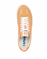 beige Leder niedrige Sneakers von Camper