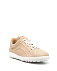 beige Leder niedrige Sneakers von Camper