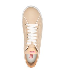 beige Leder niedrige Sneakers von Camper