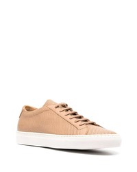 beige Leder niedrige Sneakers von Common Projects