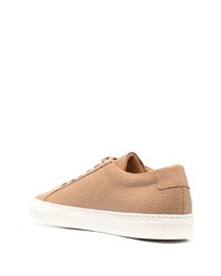 beige Leder niedrige Sneakers von Common Projects