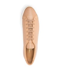 beige Leder niedrige Sneakers von Common Projects