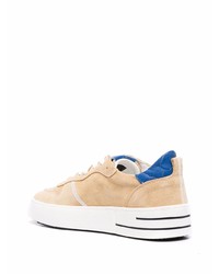 beige Leder niedrige Sneakers von Hide&Jack