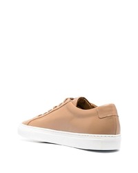 beige Leder niedrige Sneakers von Common Projects