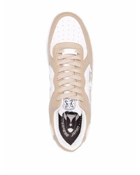 beige Leder niedrige Sneakers von Enterprise Japan