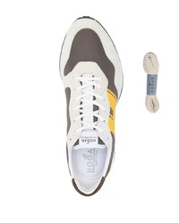 beige Leder niedrige Sneakers von Hogan