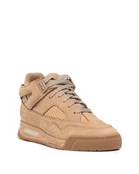 beige Leder niedrige Sneakers von Maison Margiela