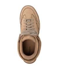 beige Leder niedrige Sneakers von Maison Margiela