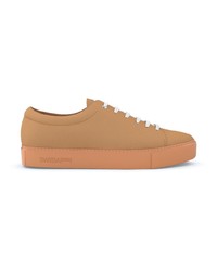 beige Leder niedrige Sneakers von SWEA