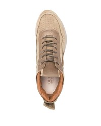 beige Leder niedrige Sneakers von Buttero