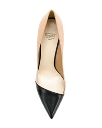 beige Leder Pumps von Francesco Russo