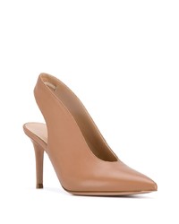 beige Leder Pumps von Gianvito Rossi