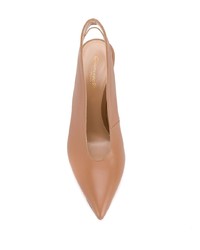 beige Leder Pumps von Gianvito Rossi