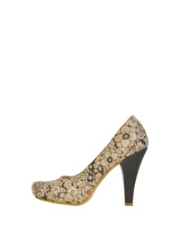 beige Leder Pumps von DOGO