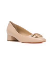 beige Leder Pumps von Baldinini