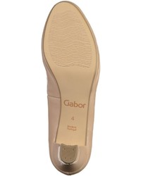 beige Leder Pumps von Gabor