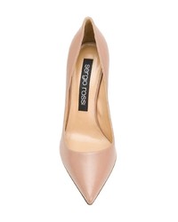 beige Leder Pumps von Sergio Rossi