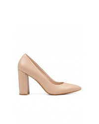 beige Leder Pumps von Nine West