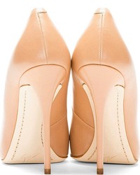 beige Leder Pumps von Giuseppe Zanotti