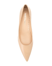 beige Leder Pumps von Sarah Chofakian