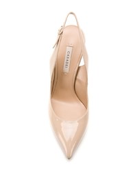 beige Leder Pumps von Casadei