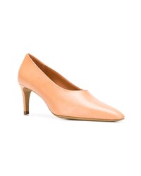 beige Leder Pumps von Mansur Gavriel