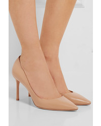 beige Leder Pumps von Jimmy Choo