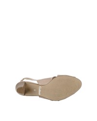 beige Leder Sandaletten von Gabor