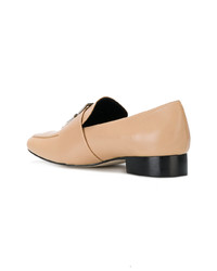 beige Leder Slipper von Dorateymur