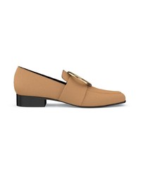 beige Leder Slipper von Dorateymur