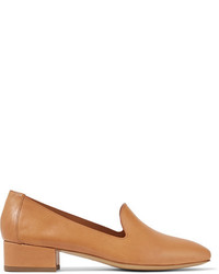 beige Leder Slipper von Mansur Gavriel